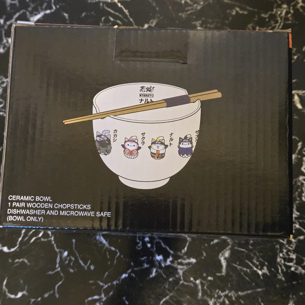 Naruto Noodle Bowl with Chopsticks